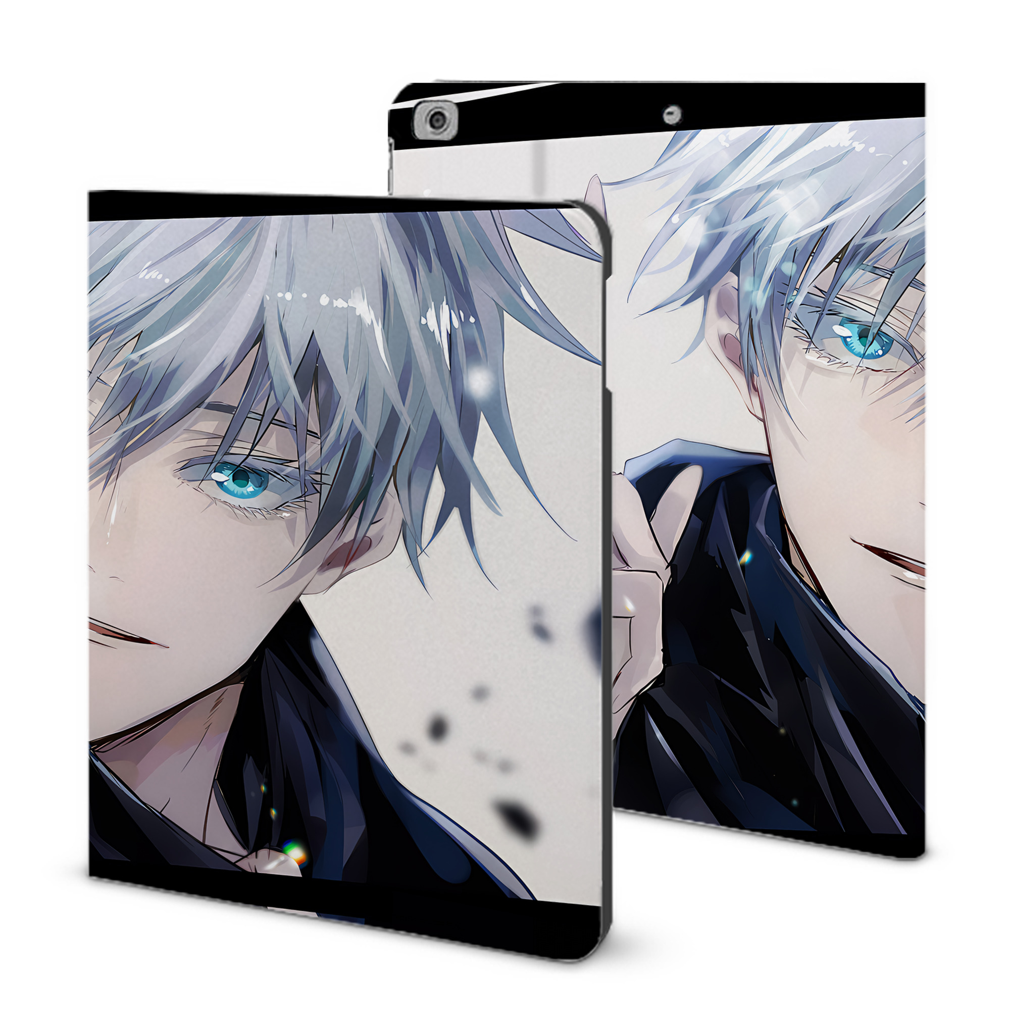 （画像用） 呪術廻戦 Jujutsu Kaisen IPad ケース ブック型 PUレザー TPU 耐衝撃 軽量 薄型 ペン収納なし 全面保護 IPad 各モデル対応